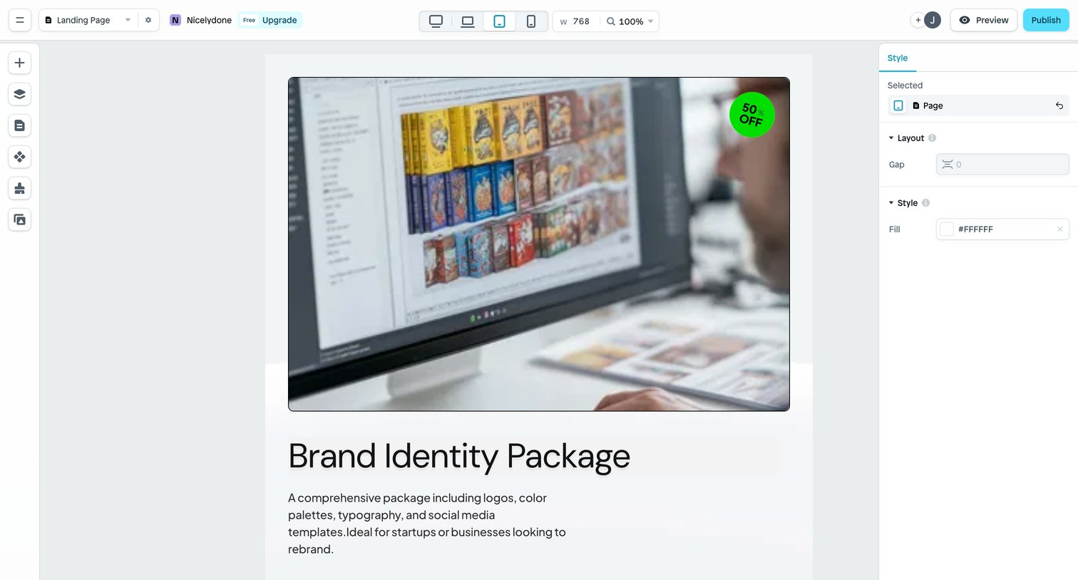 Instant - Page | Nicelydone screen