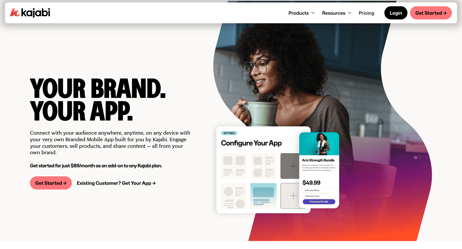 Kajabi - Create Your Own Branded Mobile App Kajabi screen