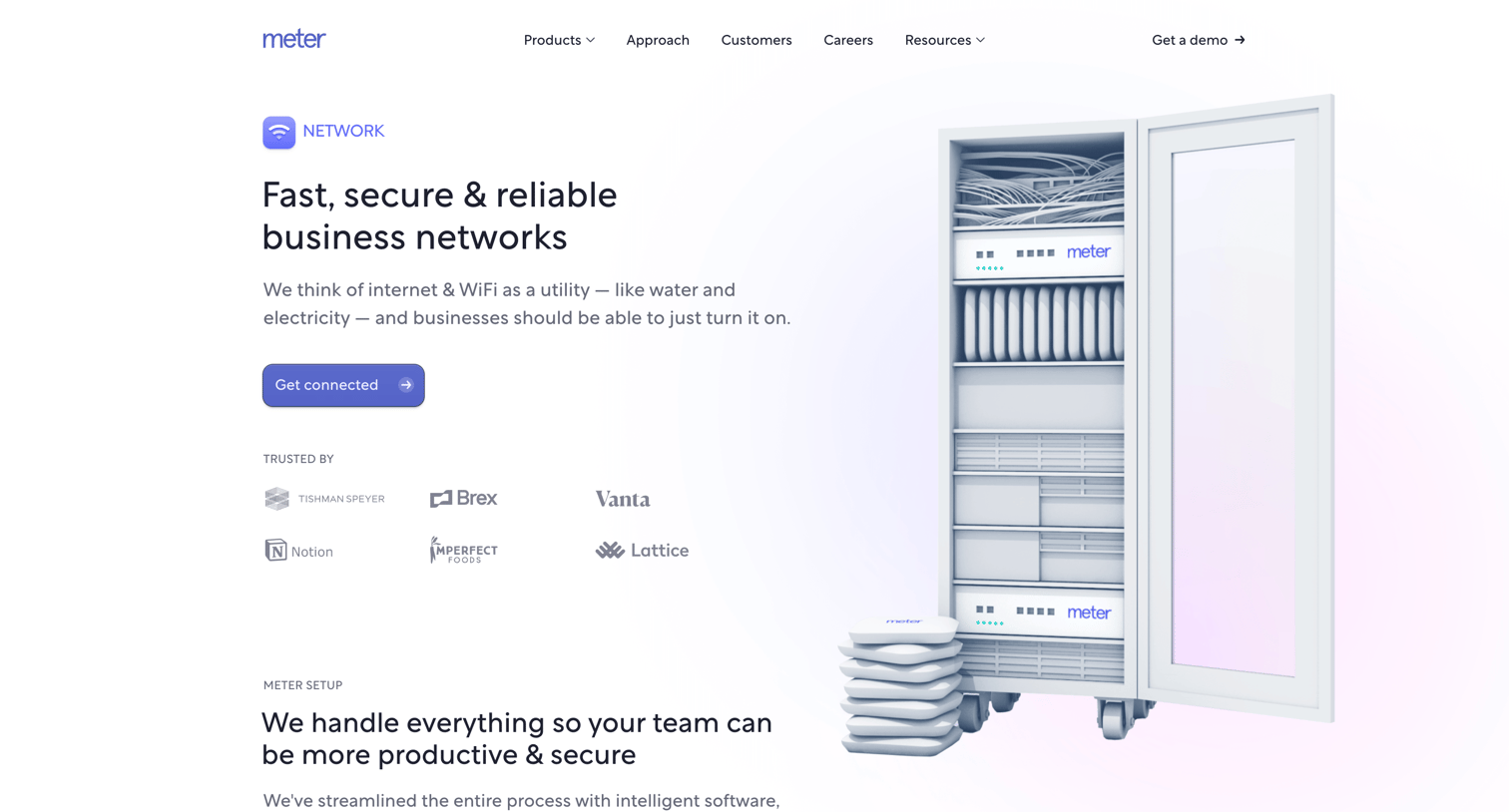 Meter - Fast, secure | reliable internet WiFi Meter Network screen
