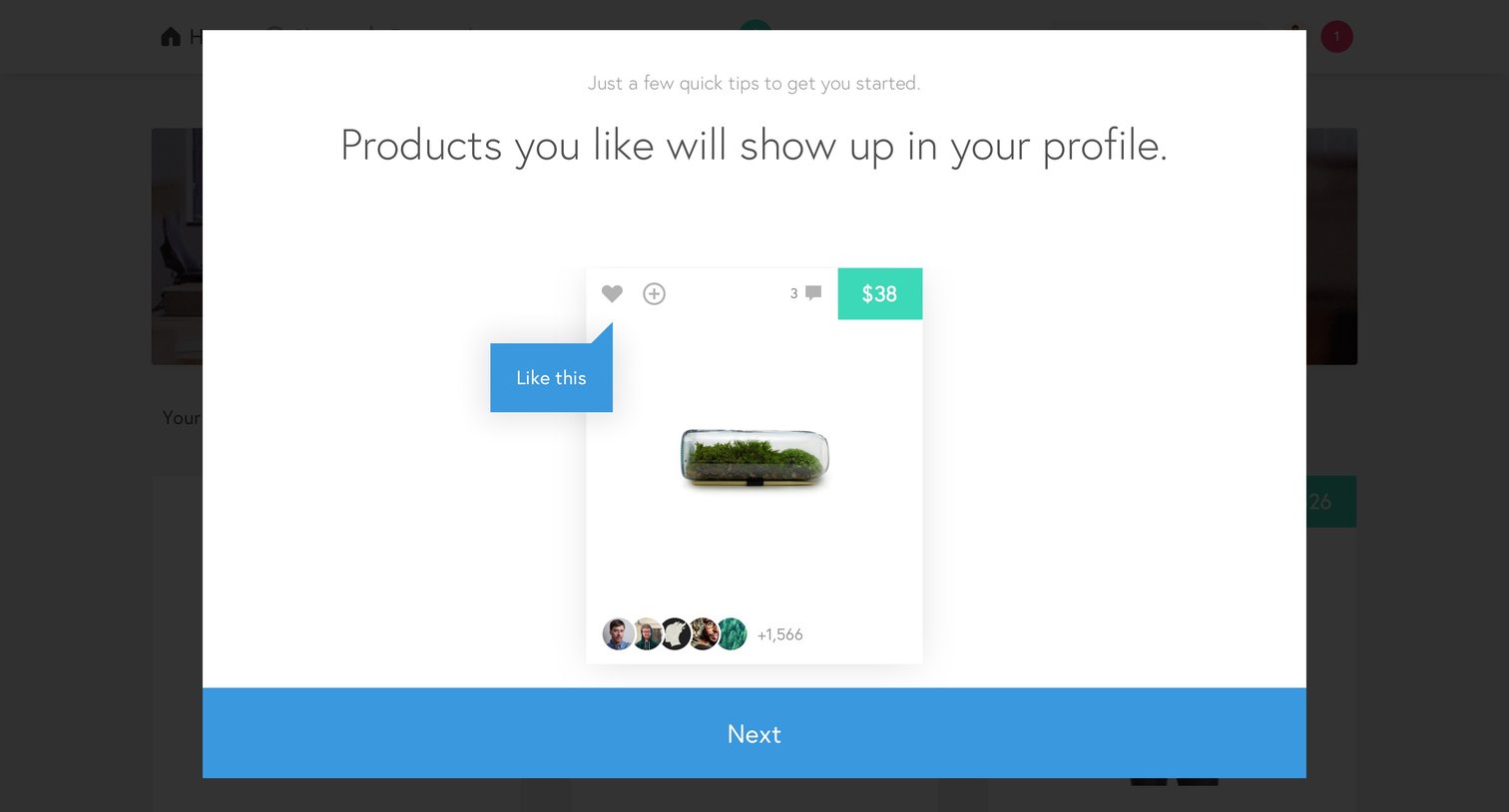 Canopy - Onboarding screen