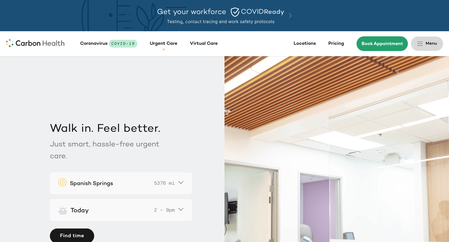 Carbon Health - Product screen