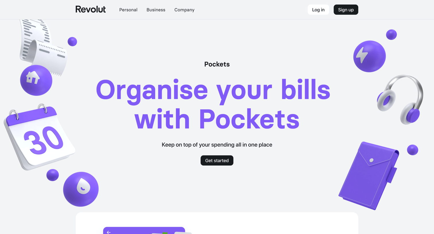 Revolut - Revolut – Pockets screen