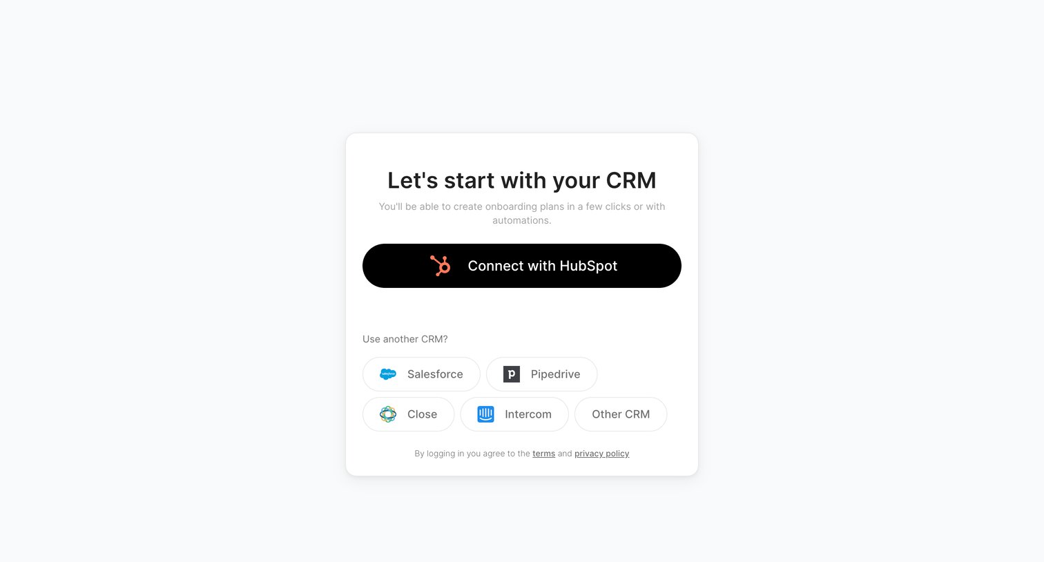 Arrows - Shared onboarding plans – Arrows.to screen