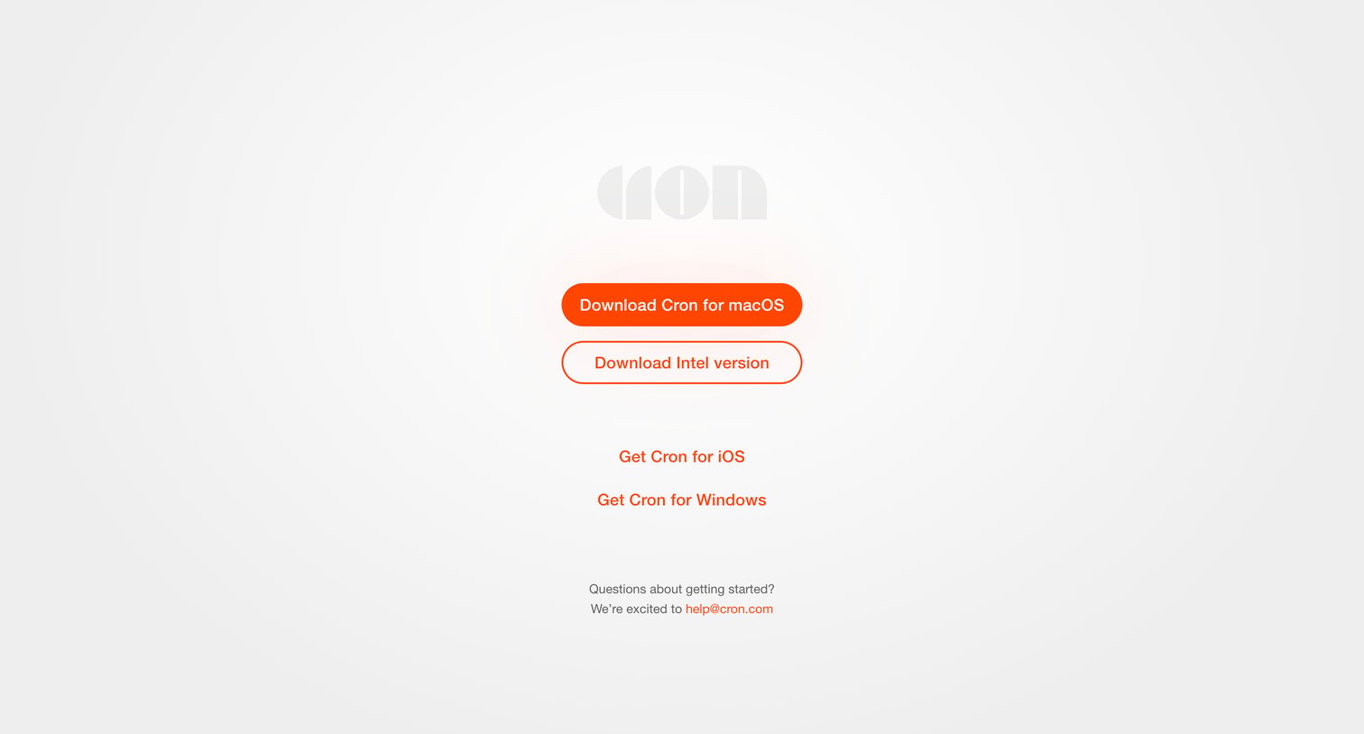 Cron - Cron | Download screen