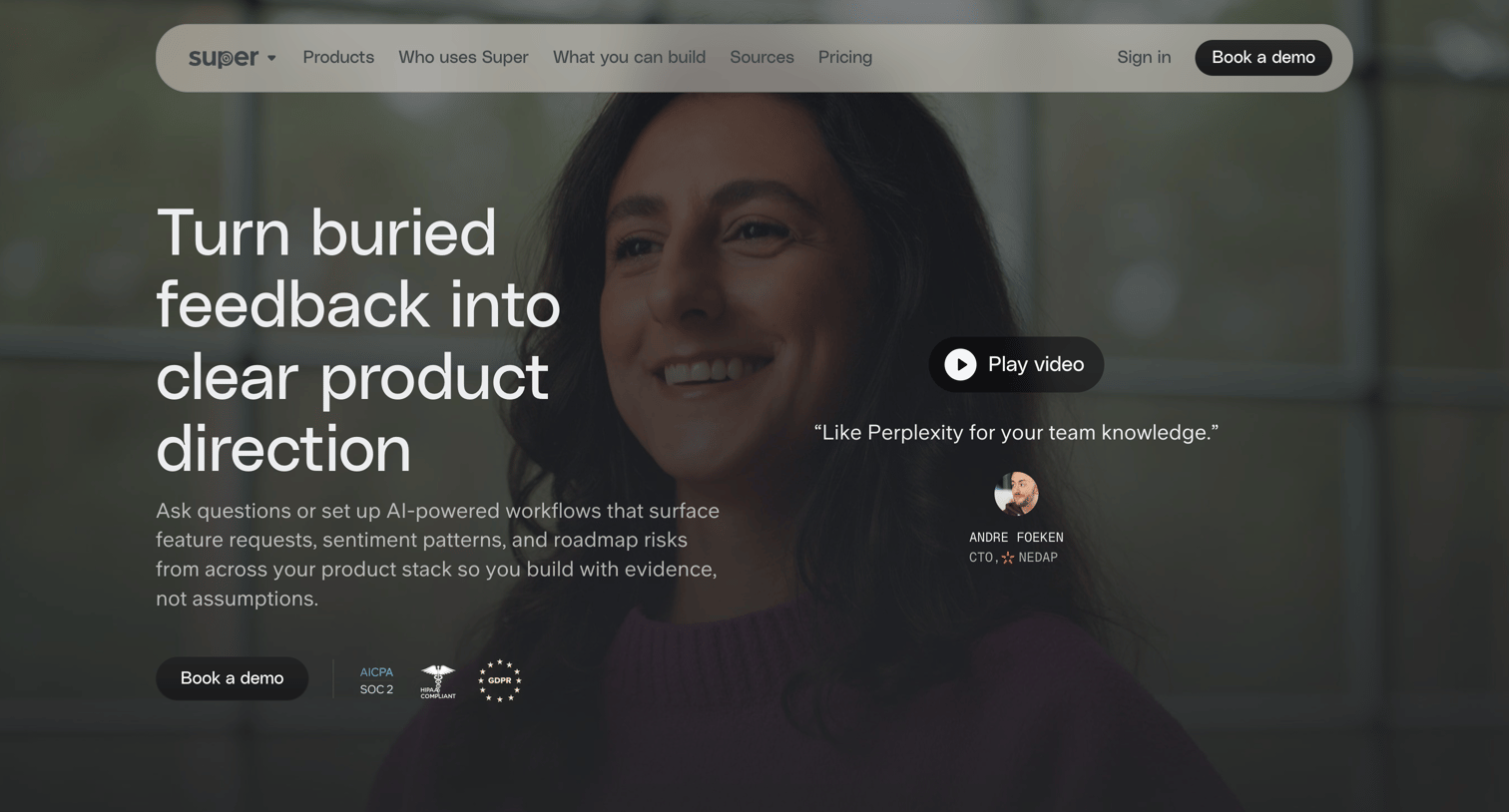 Super - Super for Product screen