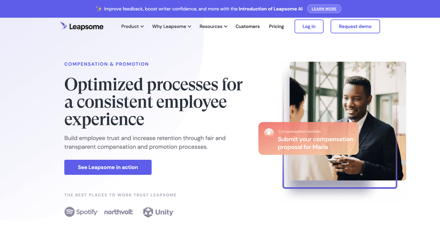 Leapsome - Compensation Management | Leapsome screen