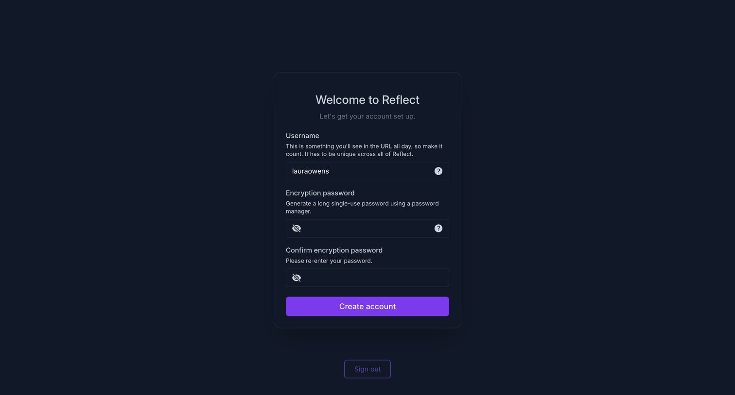 Reflect screen