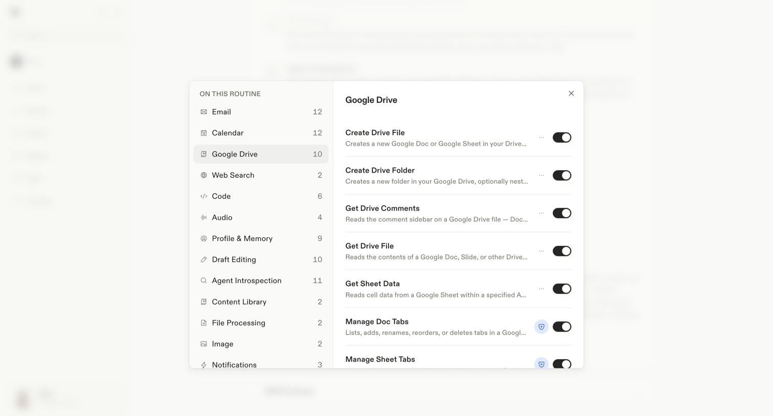 Town - Settings · Assistant screen