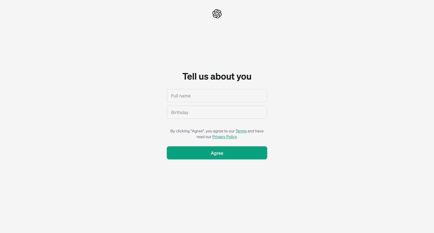 ChatGPT - OpenAI Platform screen