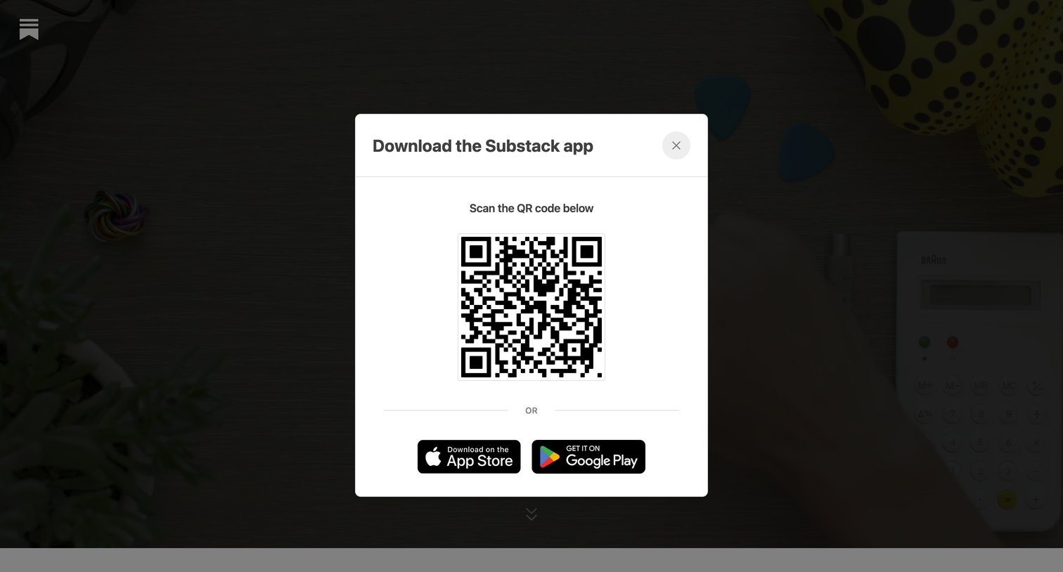 Substack - Introducing the Substack app screen