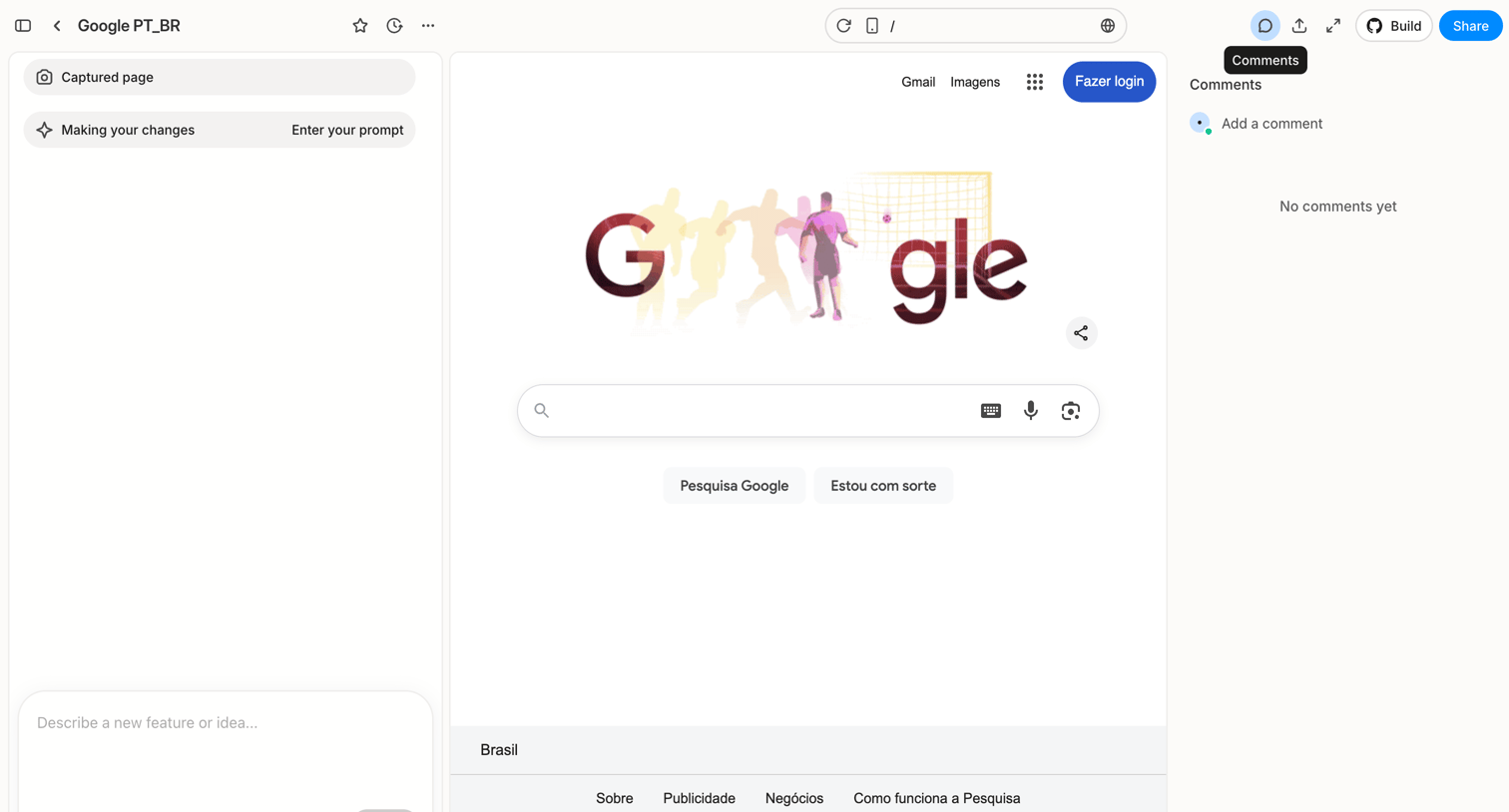 Alloy - Google PT_BR screen
