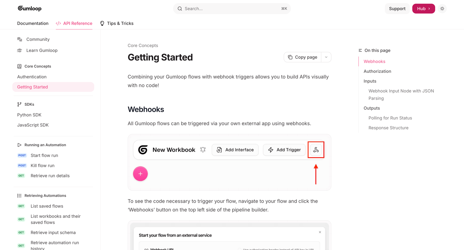 Gumloop - Getting Started - Gumloop screen