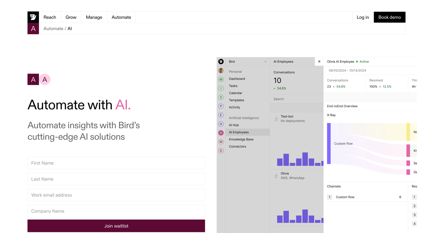 Bird - AI-Powered Customer Experience & Business Solutions  Bird screen