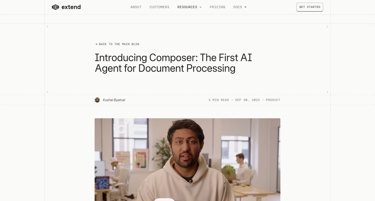 Extend - Composer Launch | Extend screen