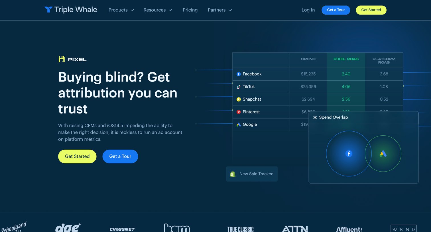 Triple Whale - Triple Pixel - Confidently know your Ad Profitability screen