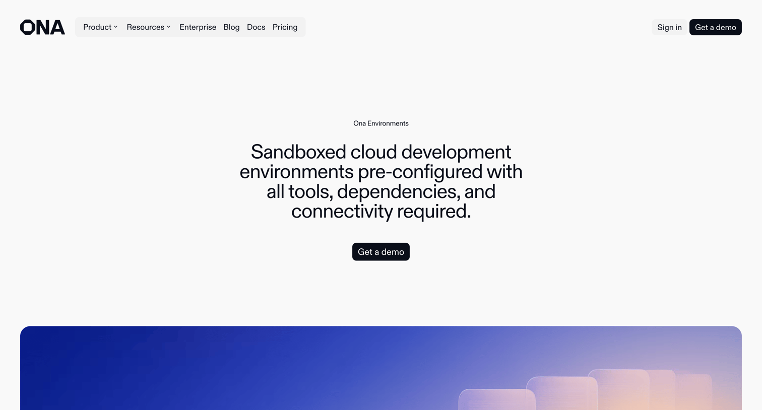 Ona - Cloud development environments  Ona - AI software engineers screen