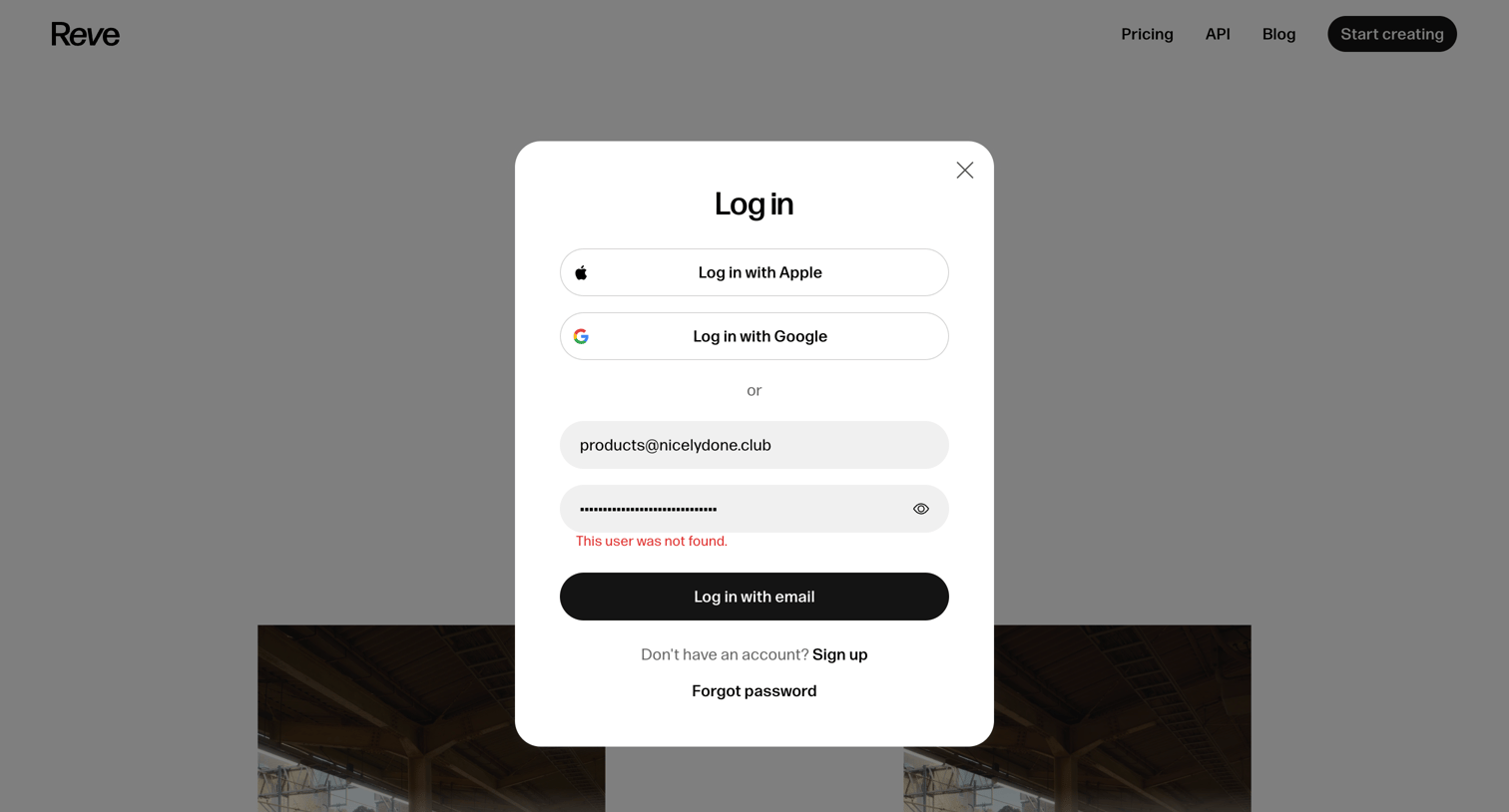 Reve - Reve Image - AI Image Generator and Creative Tool screen
