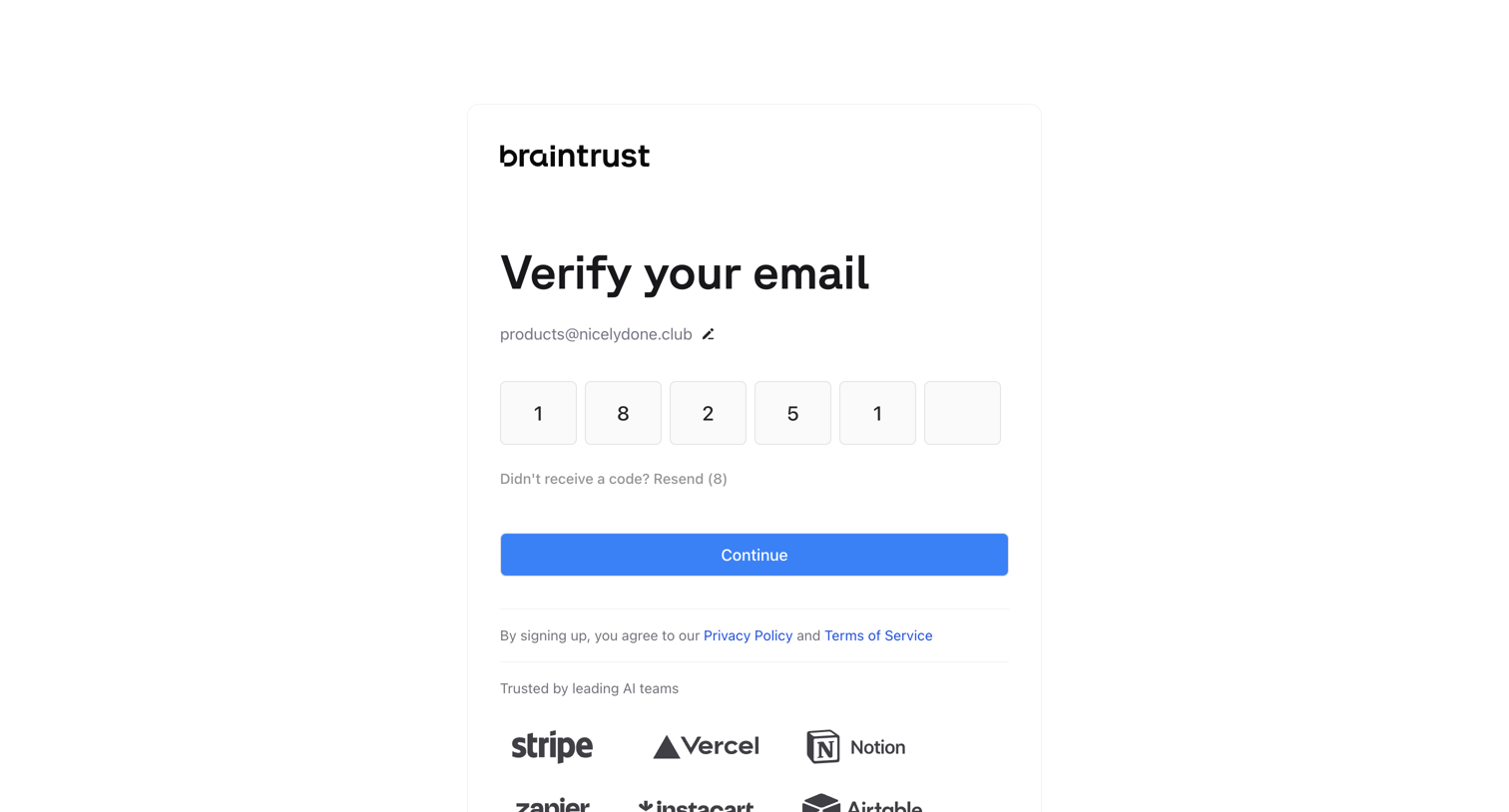 Braintrust - Braintrust - Ship LLM products that work screen