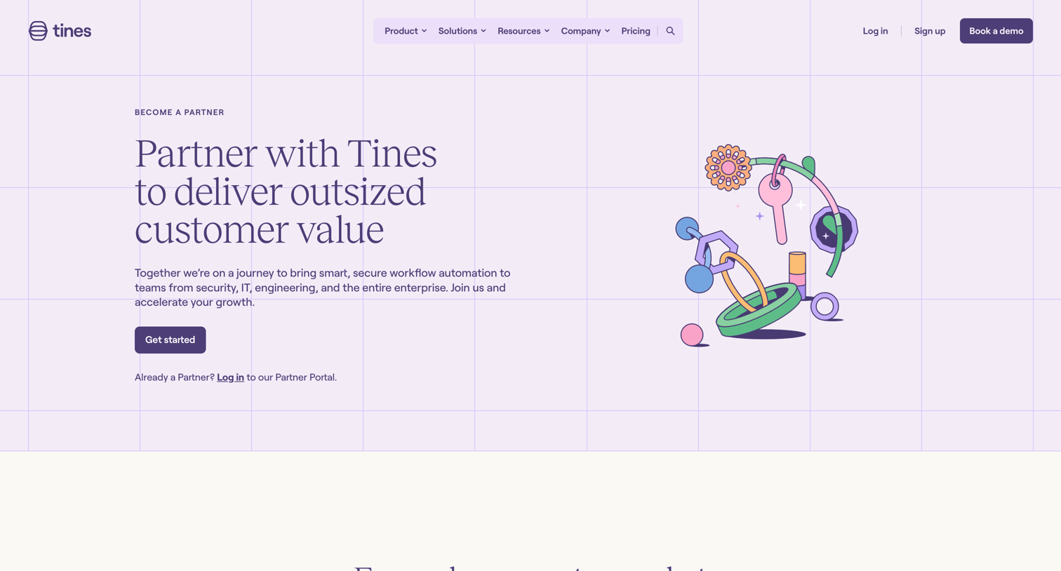 Tines - Become a partner | Tines screen
