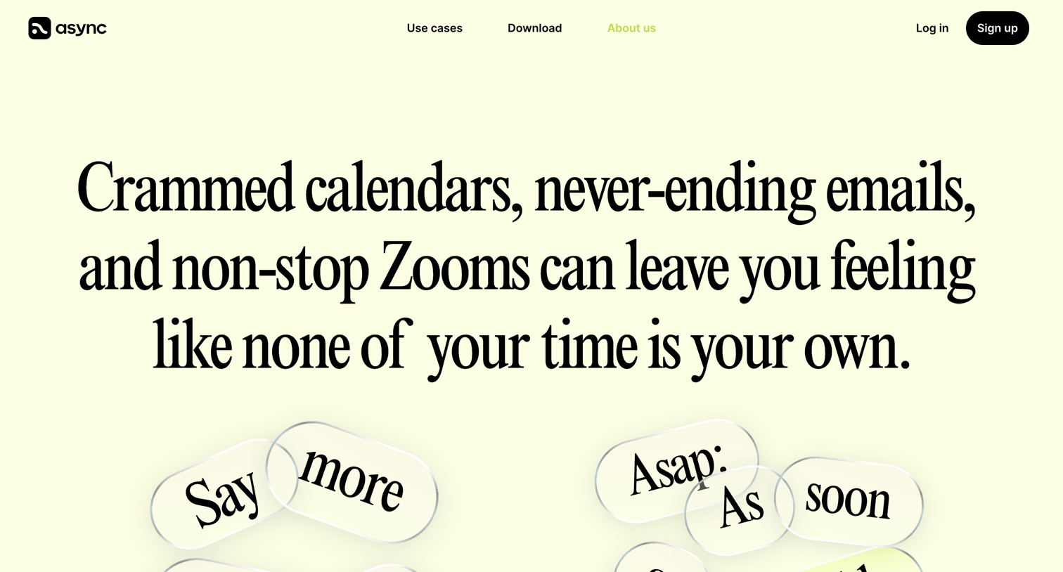 Async screen