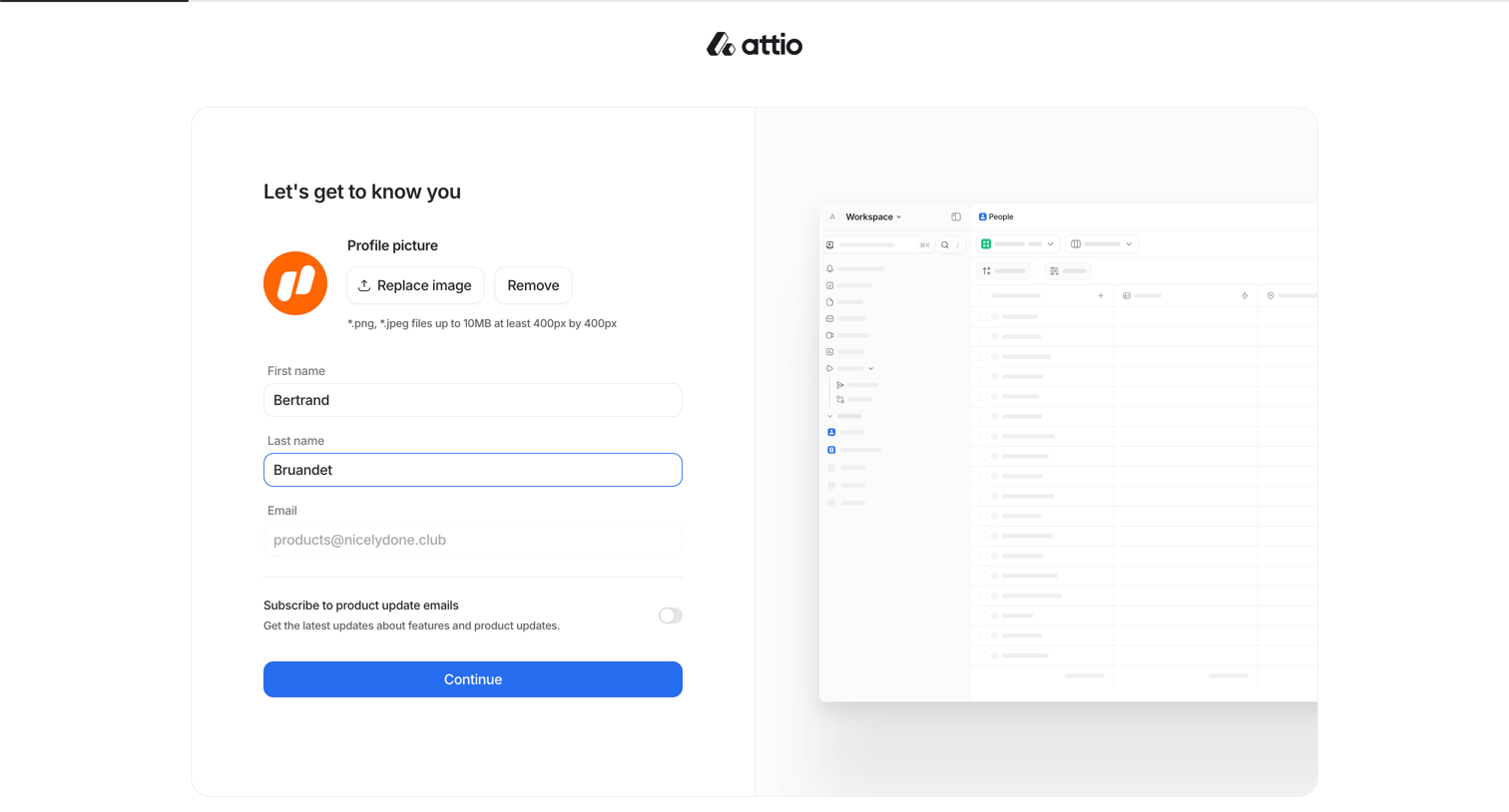 Attio screen