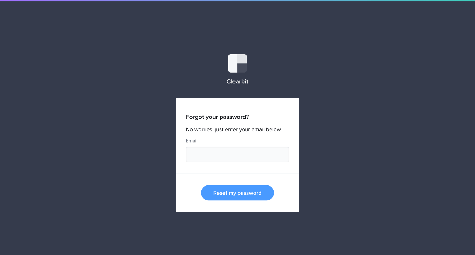 Clearbit screen