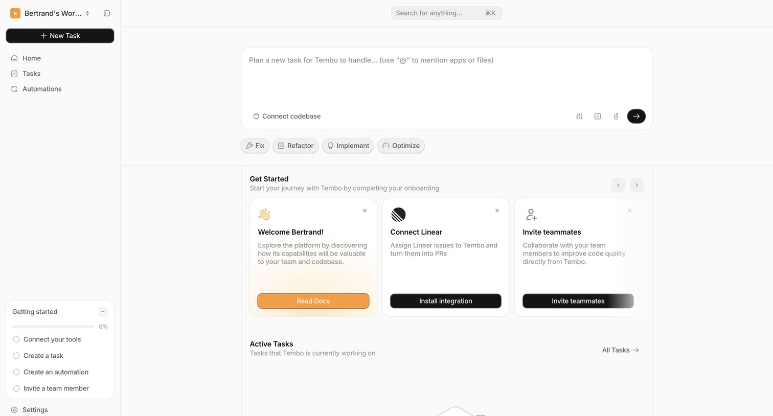 Dashboard — Tembo from Tembo