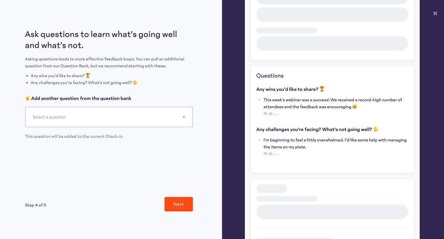15Five - Onboarding · 15Five screen