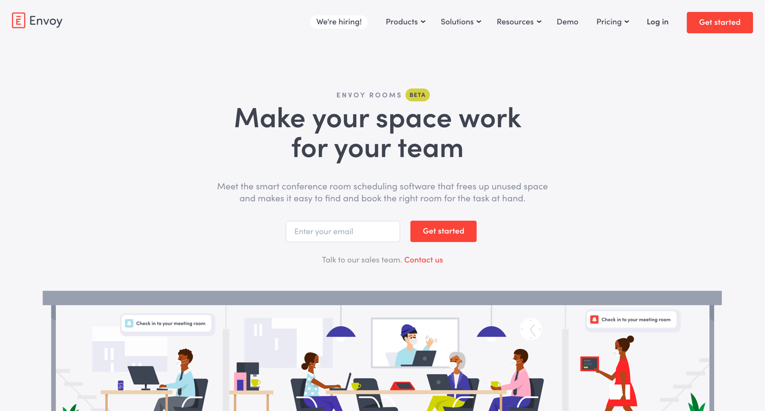 Envoy - Conference Room Scheduling Software | Envoy screen