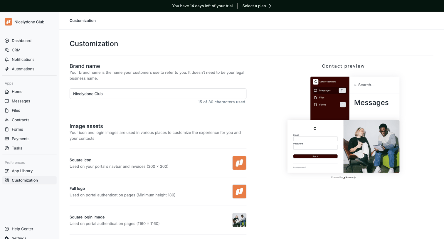 Assembly AI App Builder - Assembly Dashboard – Nicelydone Club screen