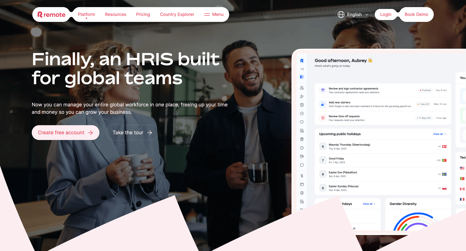 Remote - HRIS Software | Remote screen
