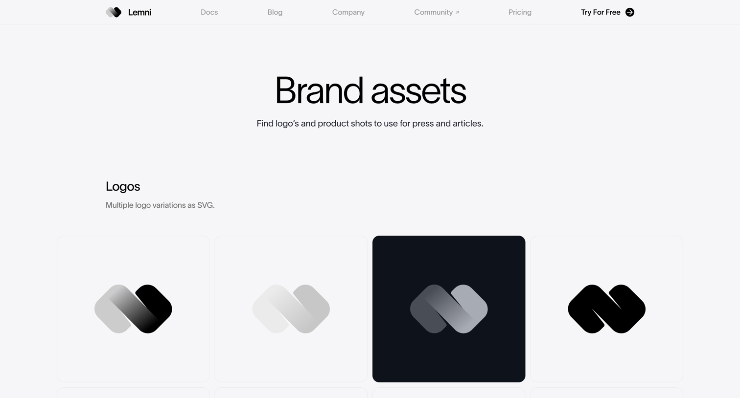 Lemni - Lemni · Brand Assets screen