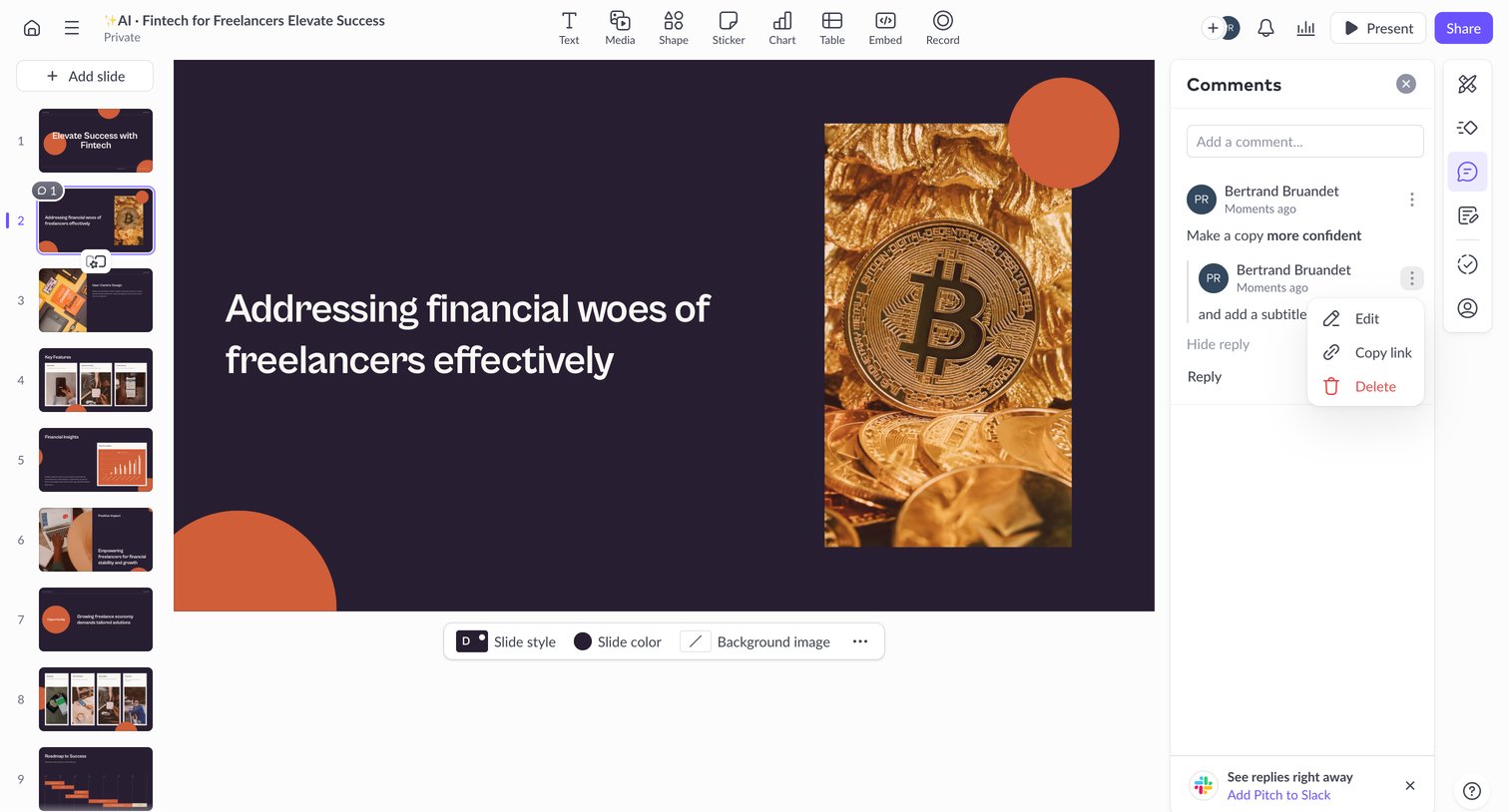 AI · Fintech for Freelancers Elevate Success from Pitch