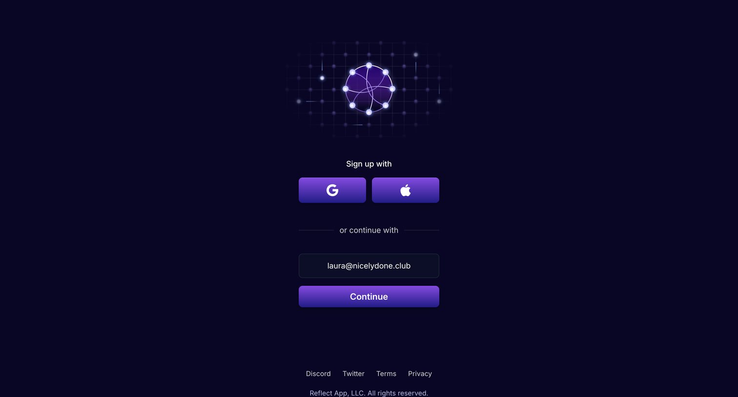 Reflect screen