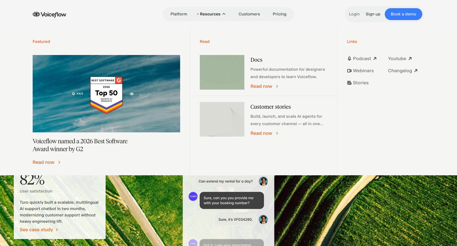 Voiceflow - Voiceflow Enterprise Conversational AI Platform & Voice AI screen
