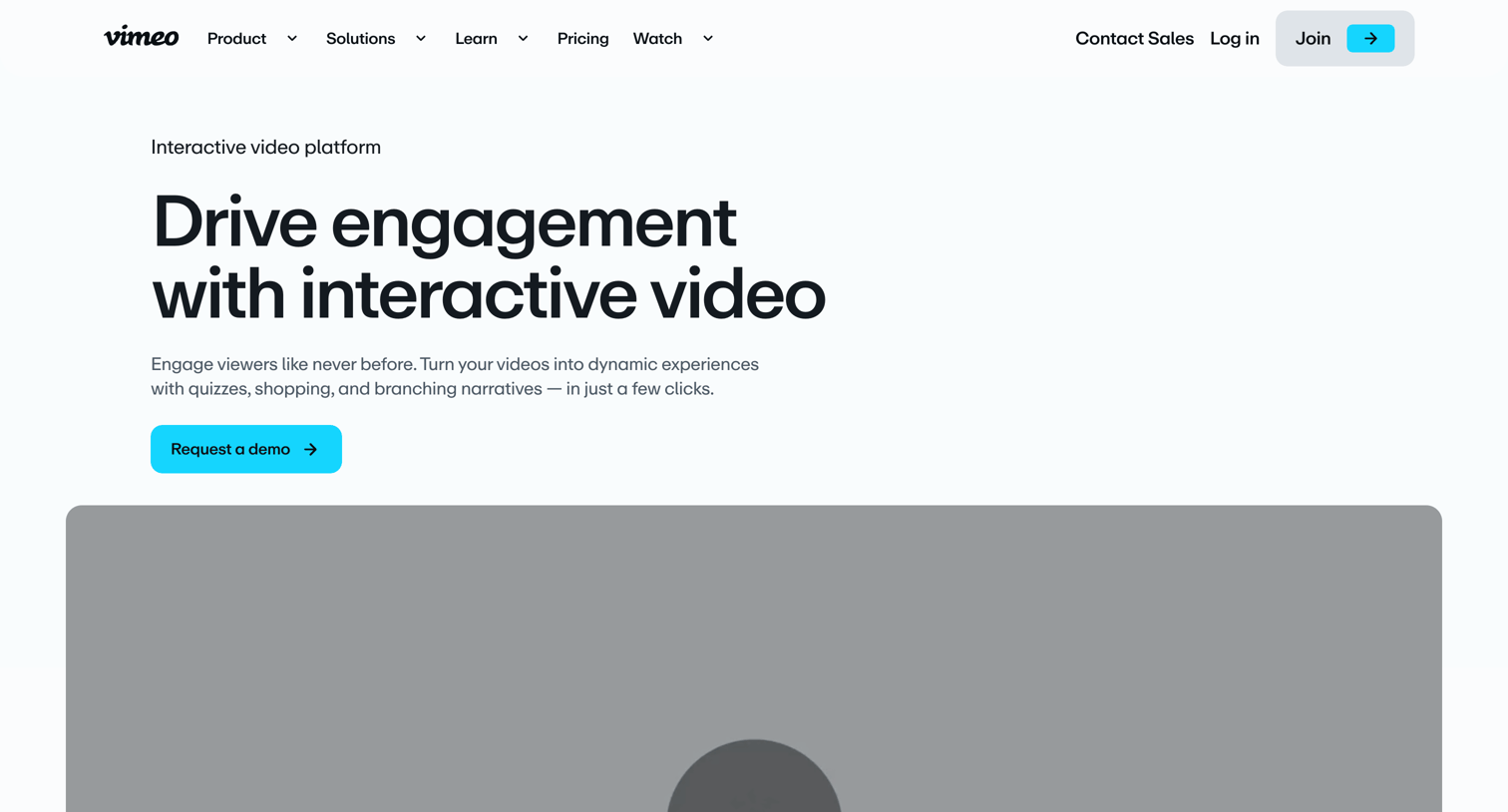 Vimeo - Best Software & Tools for Interactive Video Experiences: Vimeo Platform screen