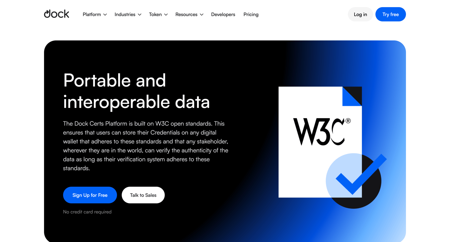 Dock - Portable and interoperable data screen