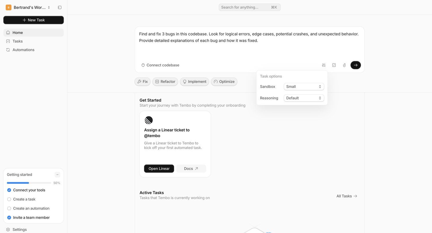 Dashboard — Tembo from Tembo