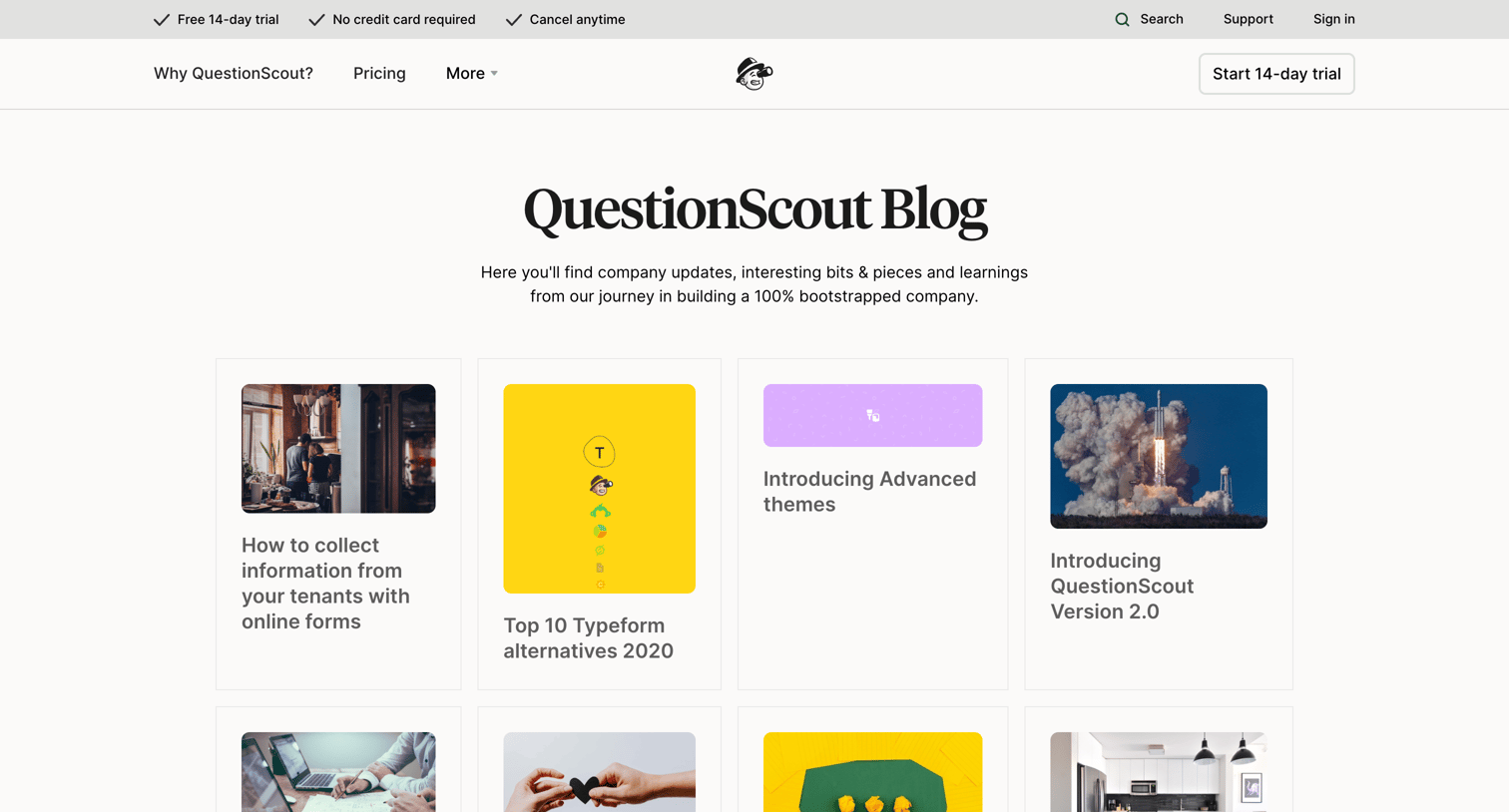 QuestionScout - Updates, interesting bits and pieces and more | QuestionScout screen
