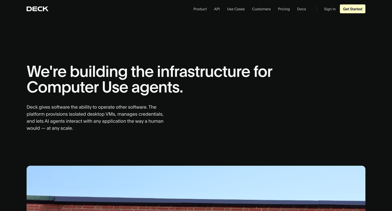 Deck - Deck — Building the Infrastructure for Computer Use Agents screen