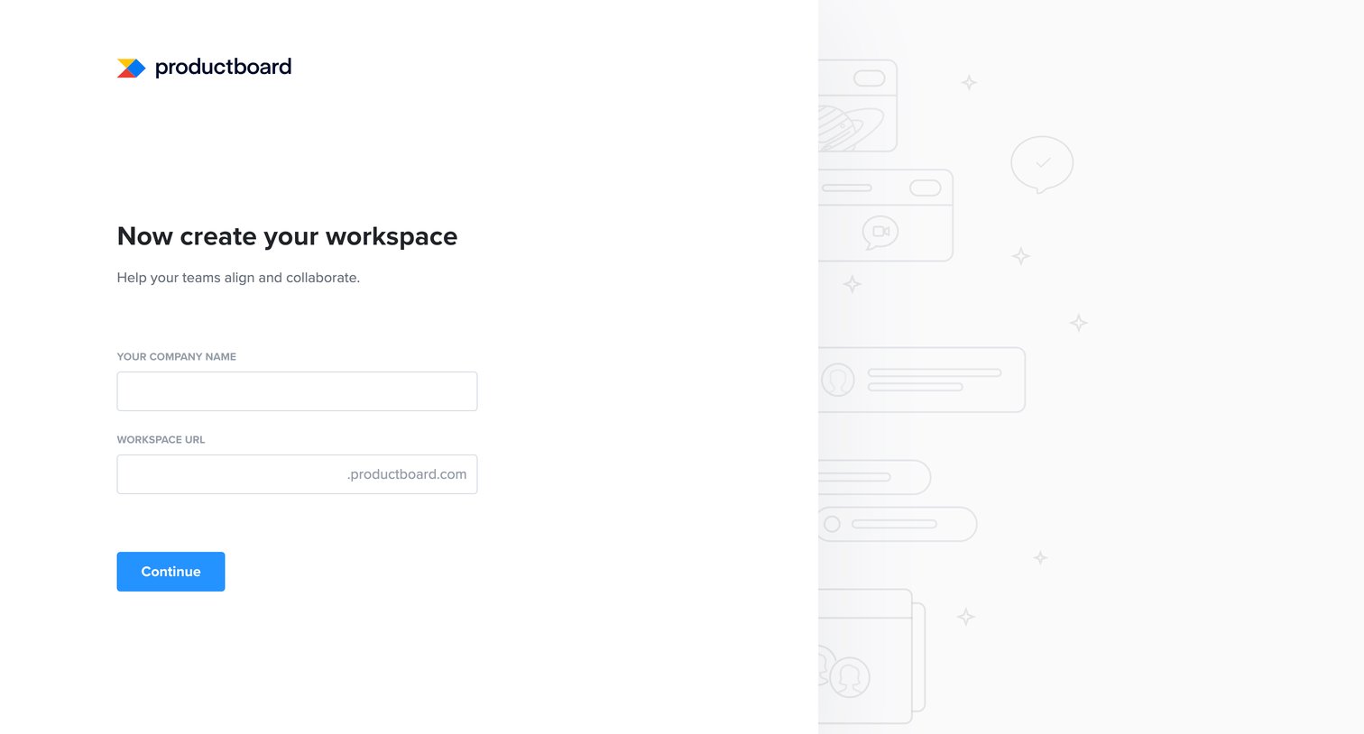 Productboard - Productboard – Welcome screen
