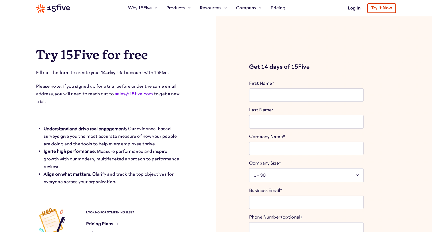 15Five - Free Trial - 15Five screen