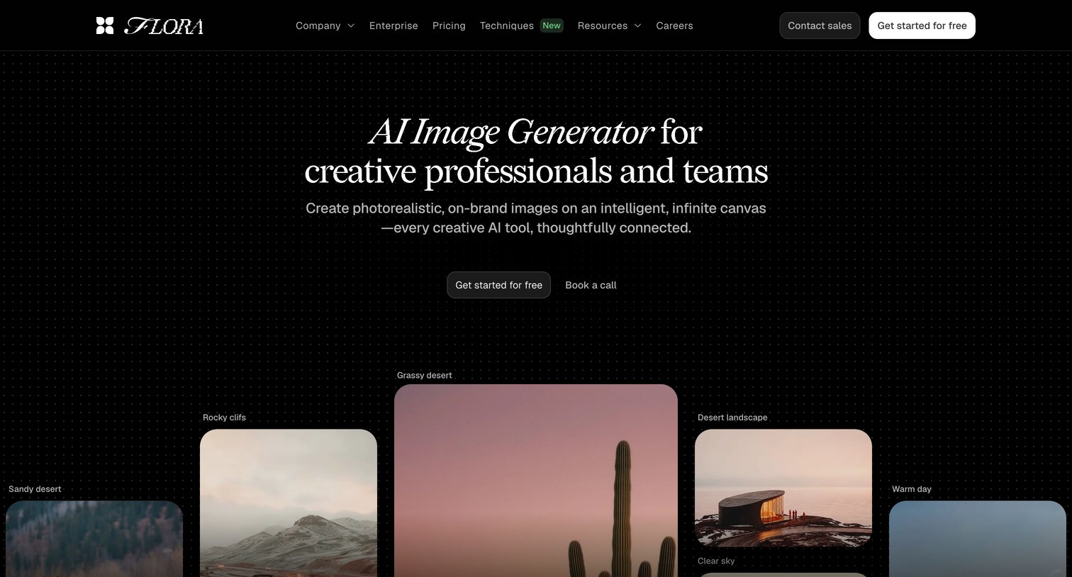 Flora - AI Image Generator  FLORA screen