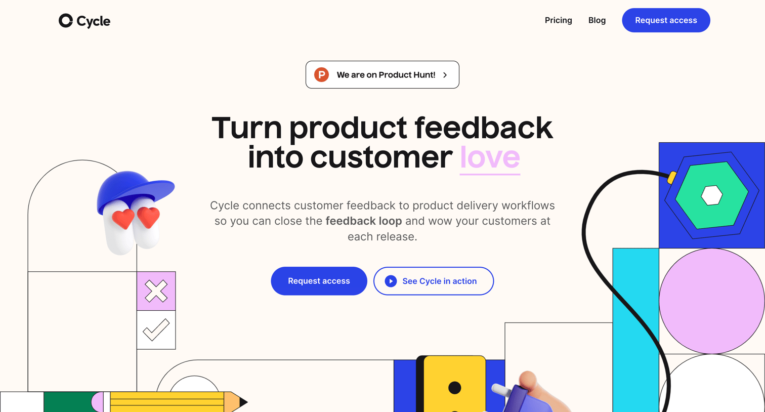 Cycle - Cycle | Turn product feedback into customer love screen
