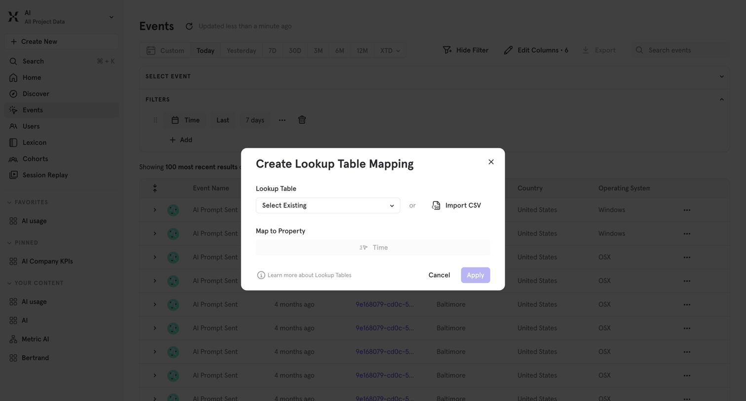 Mixpanel - Mixpanel - Product Analytics screen