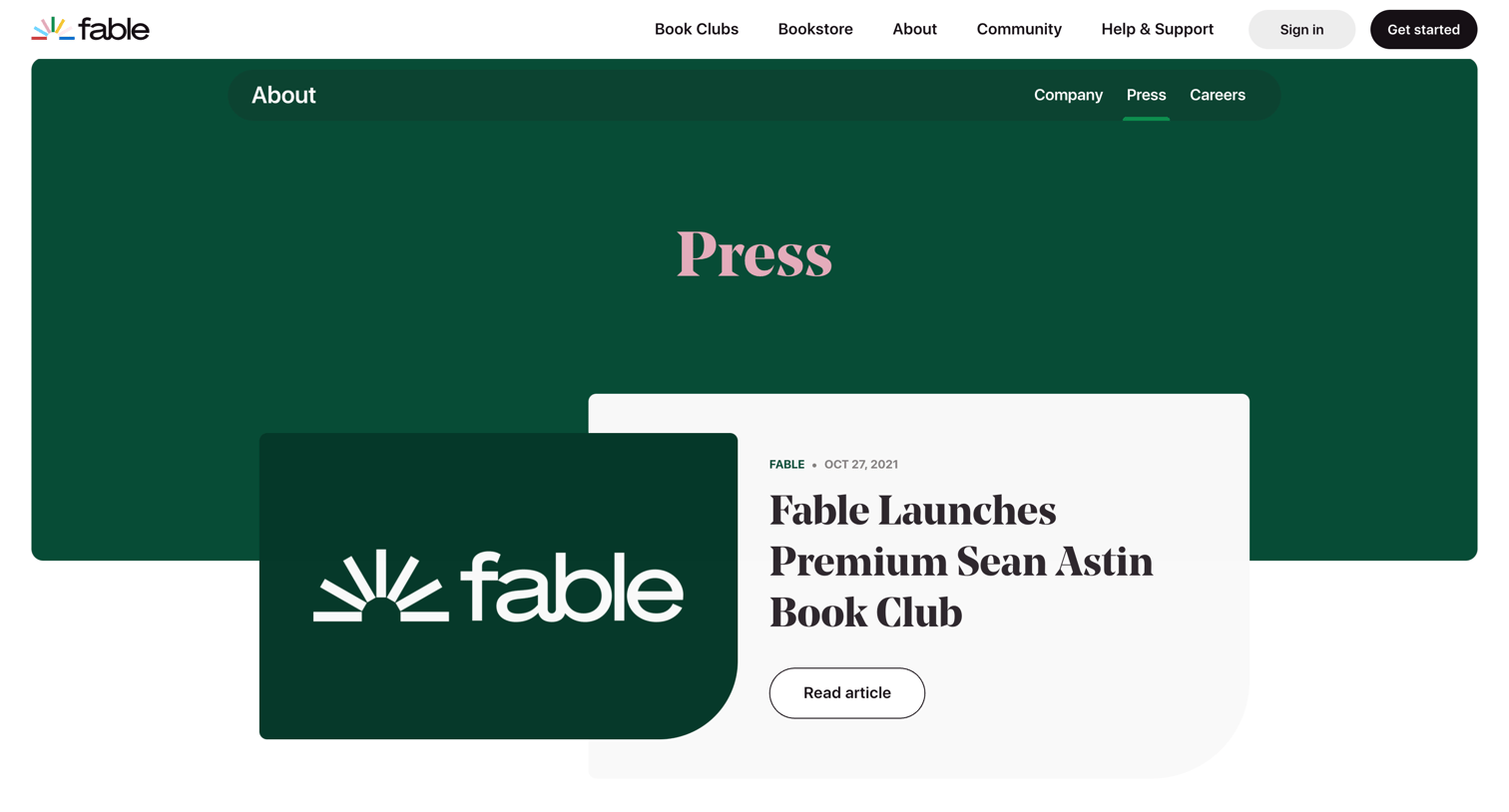 Fable - Press - Fable | Stories for everyone screen