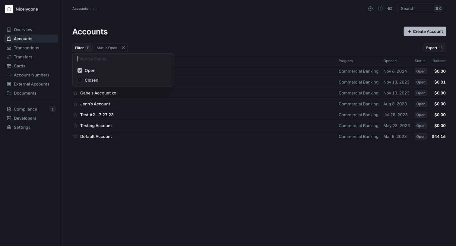 Increase › Accounts from Increase