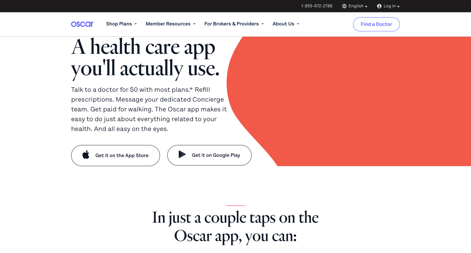 Oscar - Get the Oscar Health App | Oscar screen