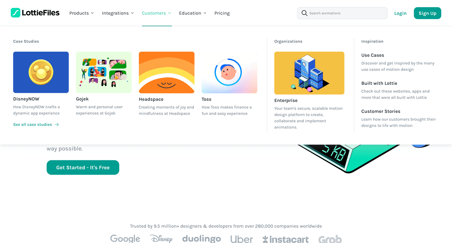 Lottie - LottieFiles Download Free lightweight animations for website | app screen