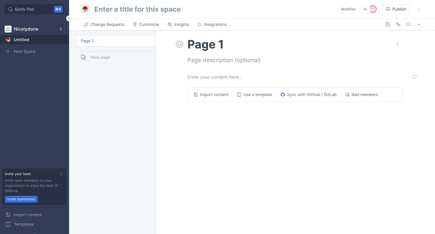 Gitbook - Page 1 - Untitled screen
